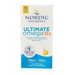 Nordic Naturals Ultimate Omega-D3 1280mg 120 Soft Gels